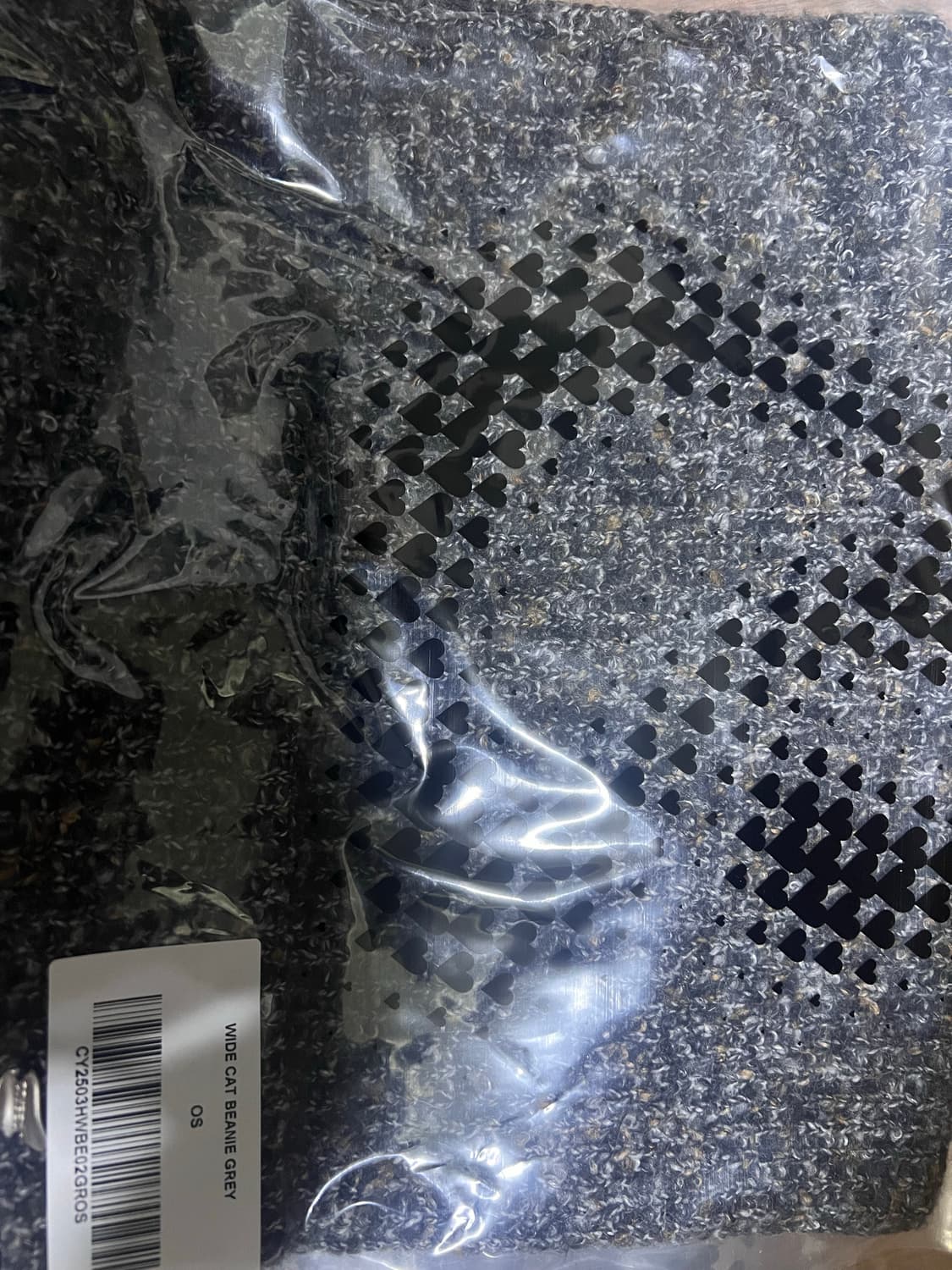 코이세이오 coyseio 와이드 캣 비니 그레이 새상품 상품이미지1