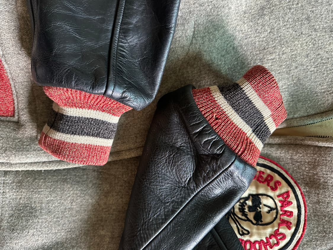 스타일아이즈 토요엔터프라이즈 바시티 가죽자켓 판매 상품이미지8