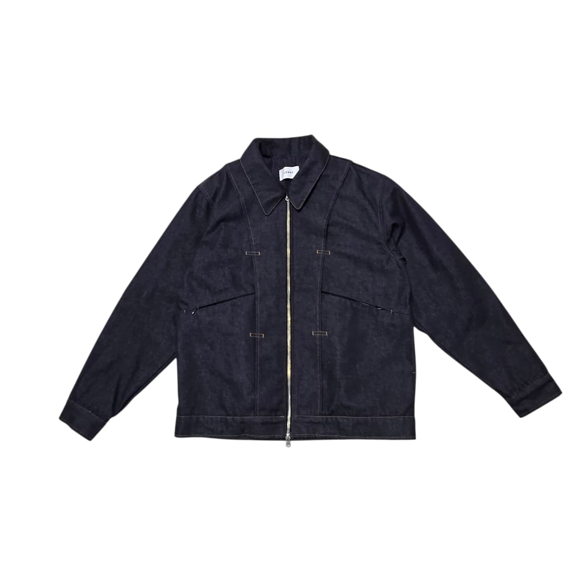 LEMAY 르메이 빈티지 핀턱 투웨이 데님 블루종 자켓 M16009  상품이미지1