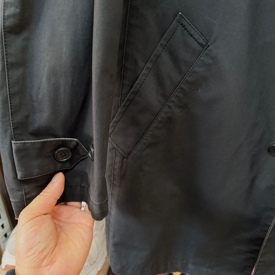 타케코 키쿠치 드레시 유럽 무드 손목 벨티드 중기장 자켓 코트 상품이미지4