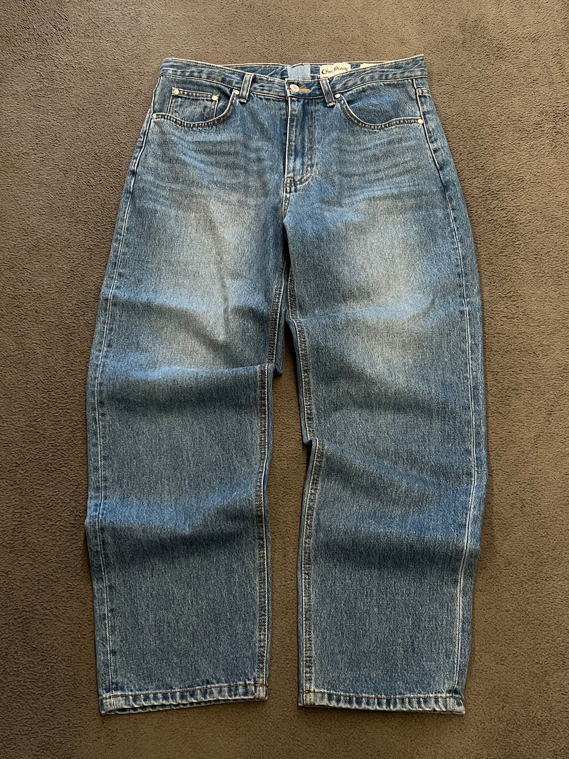 셔터 콘 데님 스트레이트 팬츠 처분  상품이미지1