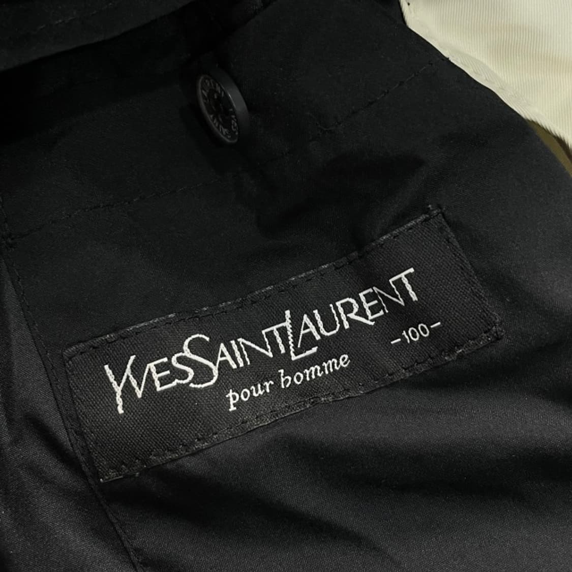 100 입생로랑 폴리쉘 블루종 자켓  상품이미지3