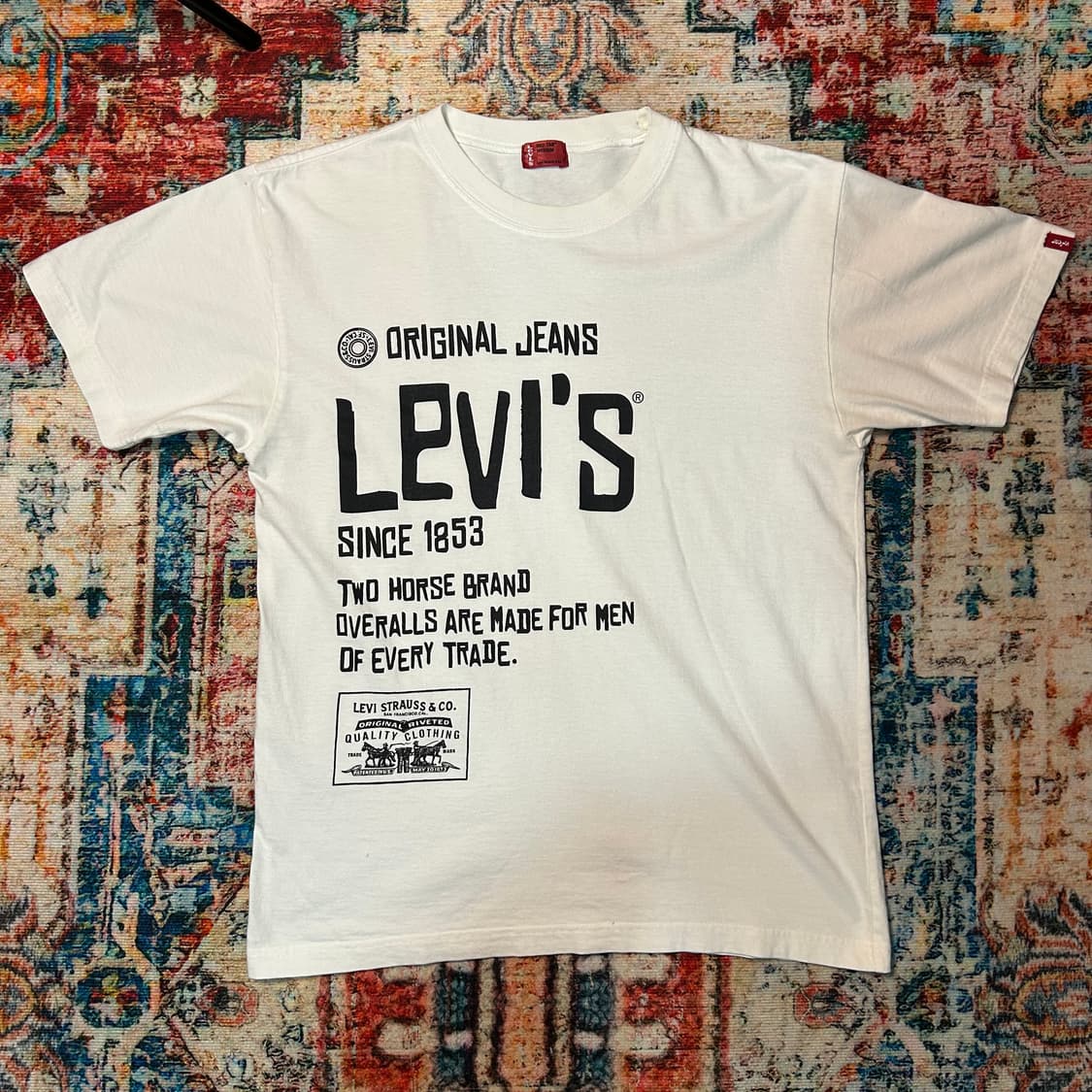 [M] 리바이스 로고 프린팅 반팔 티셔츠 상품이미지1