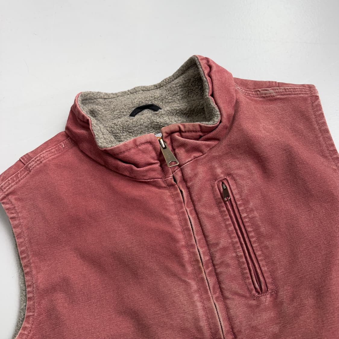 칼하트 OG 핑크 덕캔버스 워크 베스트 조끼 상품이미지4