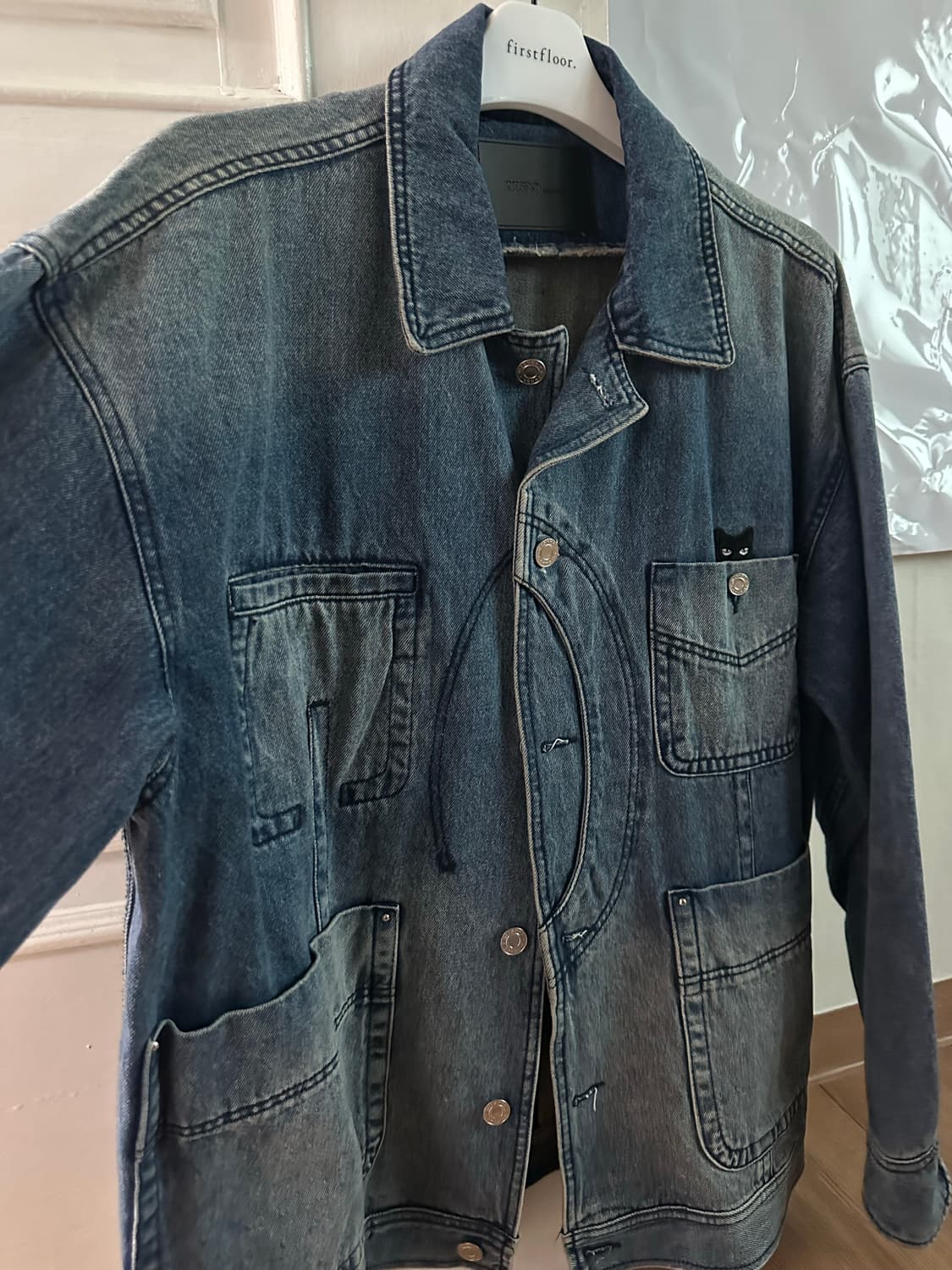 송지오 패치대님 자켓 s사이즈(실 사이즈 XL) 상품이미지3