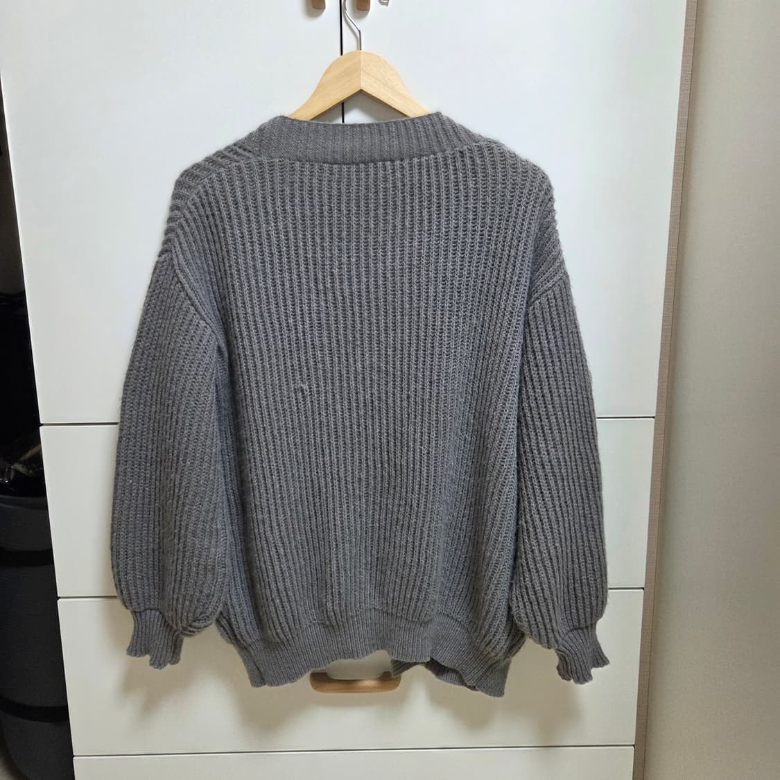 진그레이 니트가디건 상품이미지2