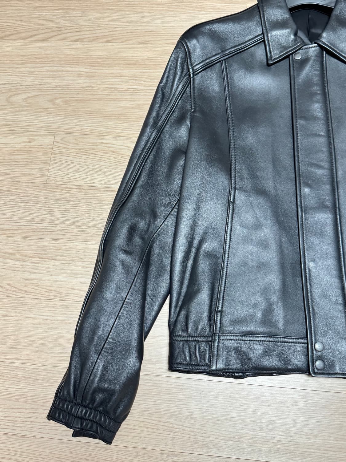 [M] 유스 레더 봄버 상품이미지3