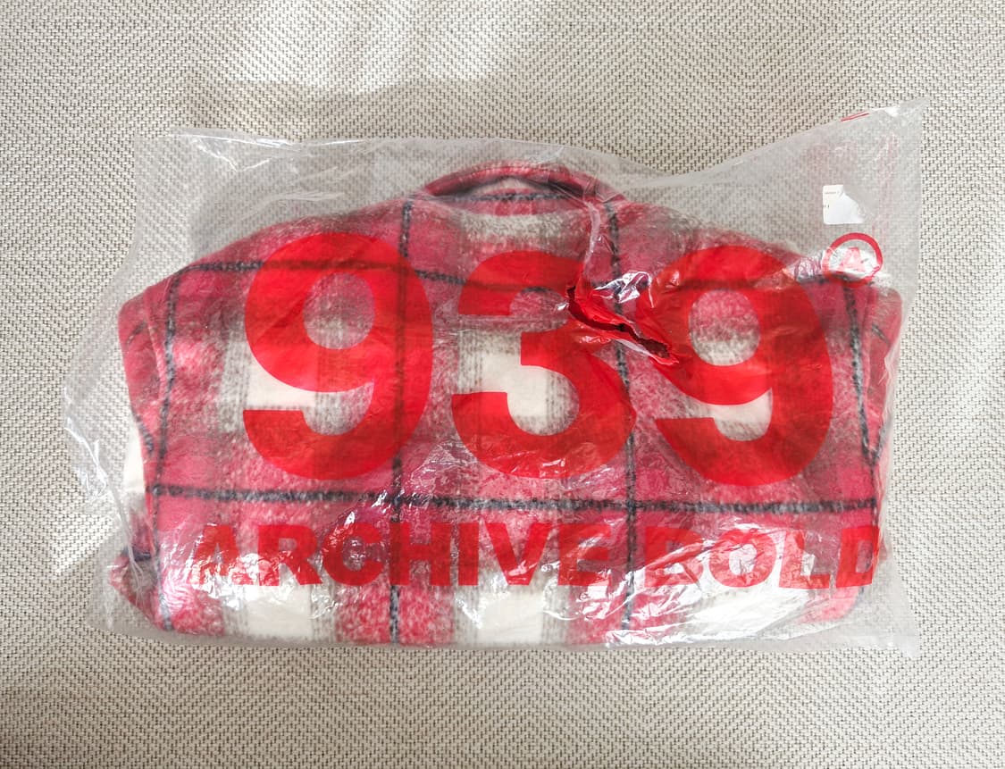 새상품 아카이브볼드 브러쉬드 플란넬 자켓 L 상품이미지5