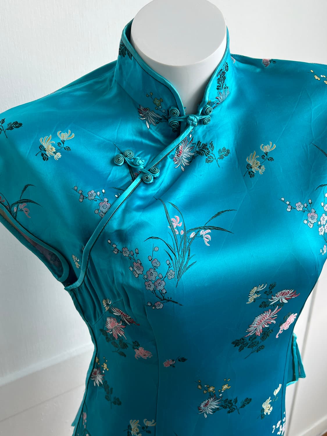 아오자이 라글란 실크 탑 상품이미지3