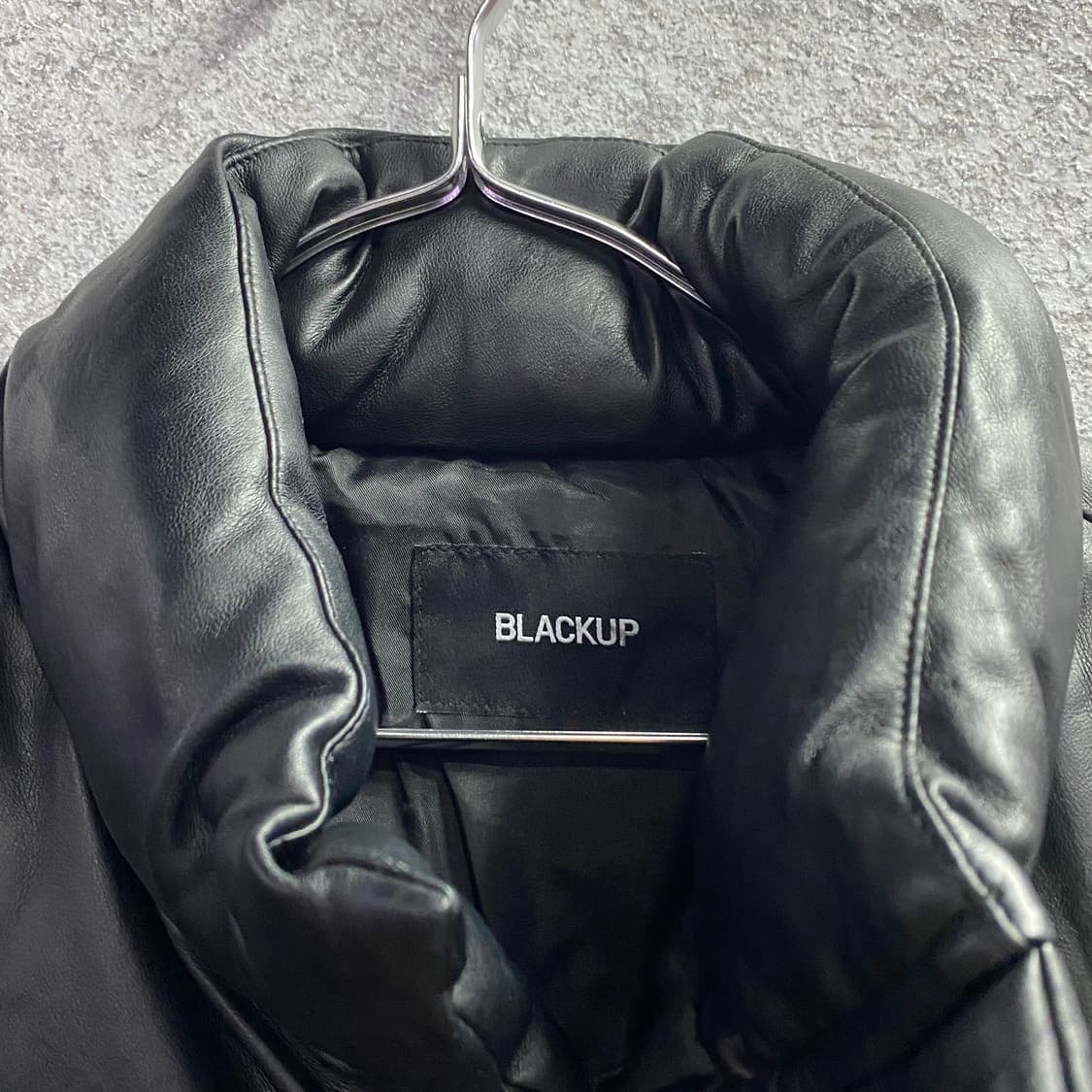 블랙업 레더 크롭 패딩 B3348 상품이미지3