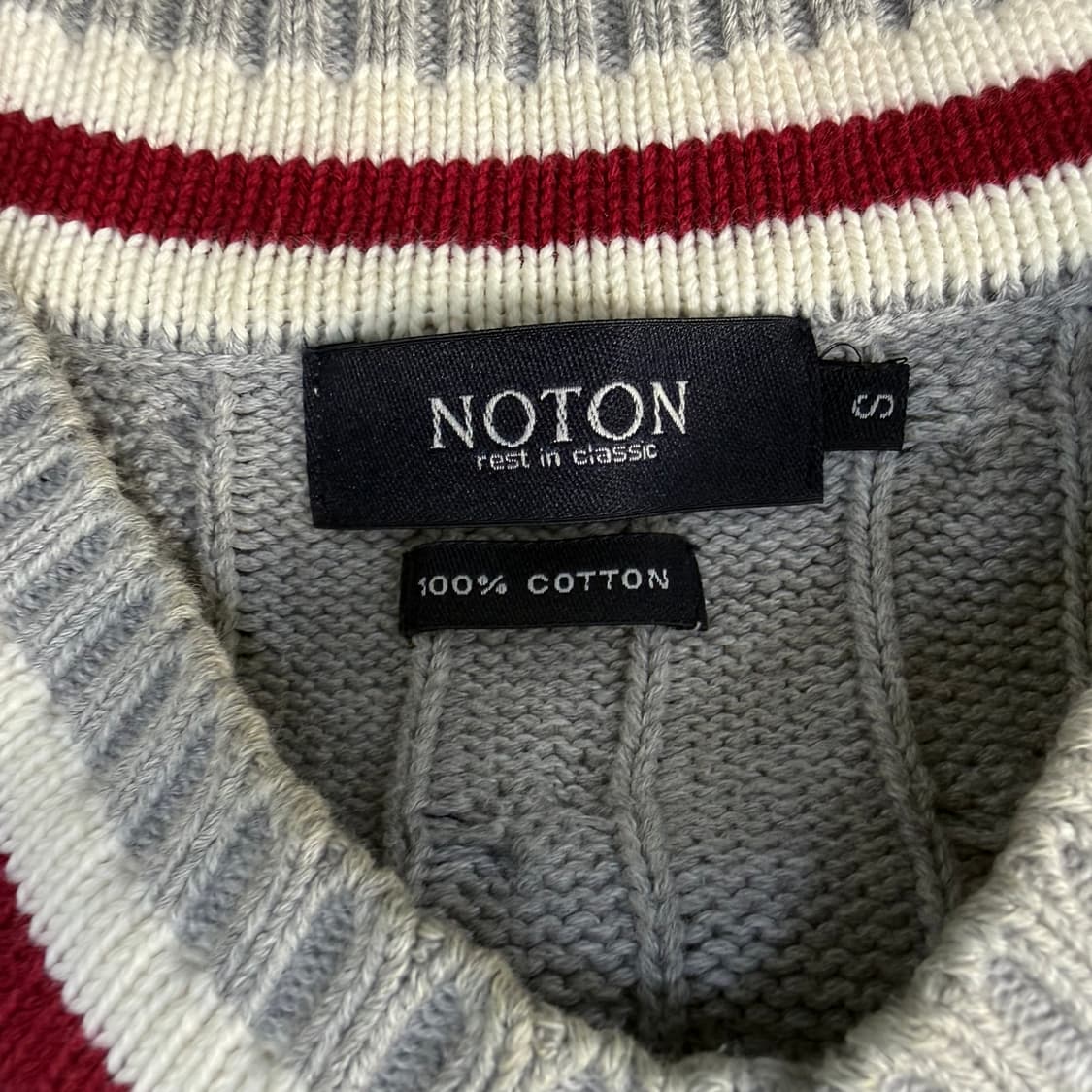 S 노톤 브이넥 니트 스웨터 0225T1 상품이미지3