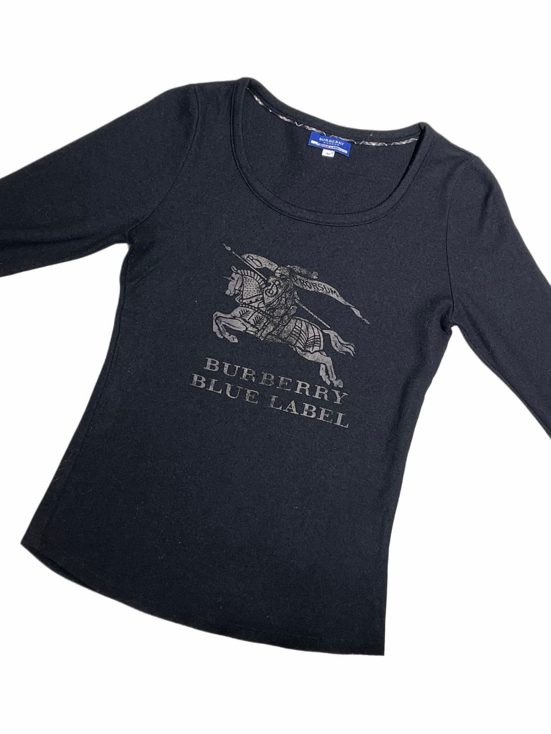 버버리 블루라벨 울100 빅로고 니트 상품이미지3