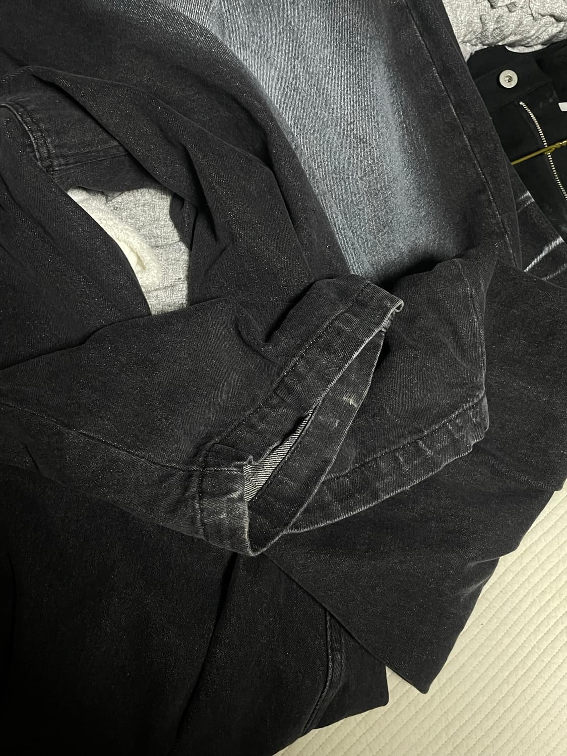 뉴치프시크 dp 와이드 데님 배기팬츠 상품이미지3