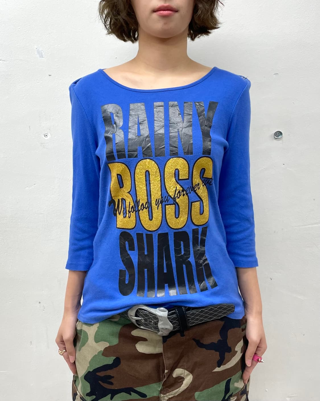 Zebra Shoulder Blue Half Sleeve 상품이미지2