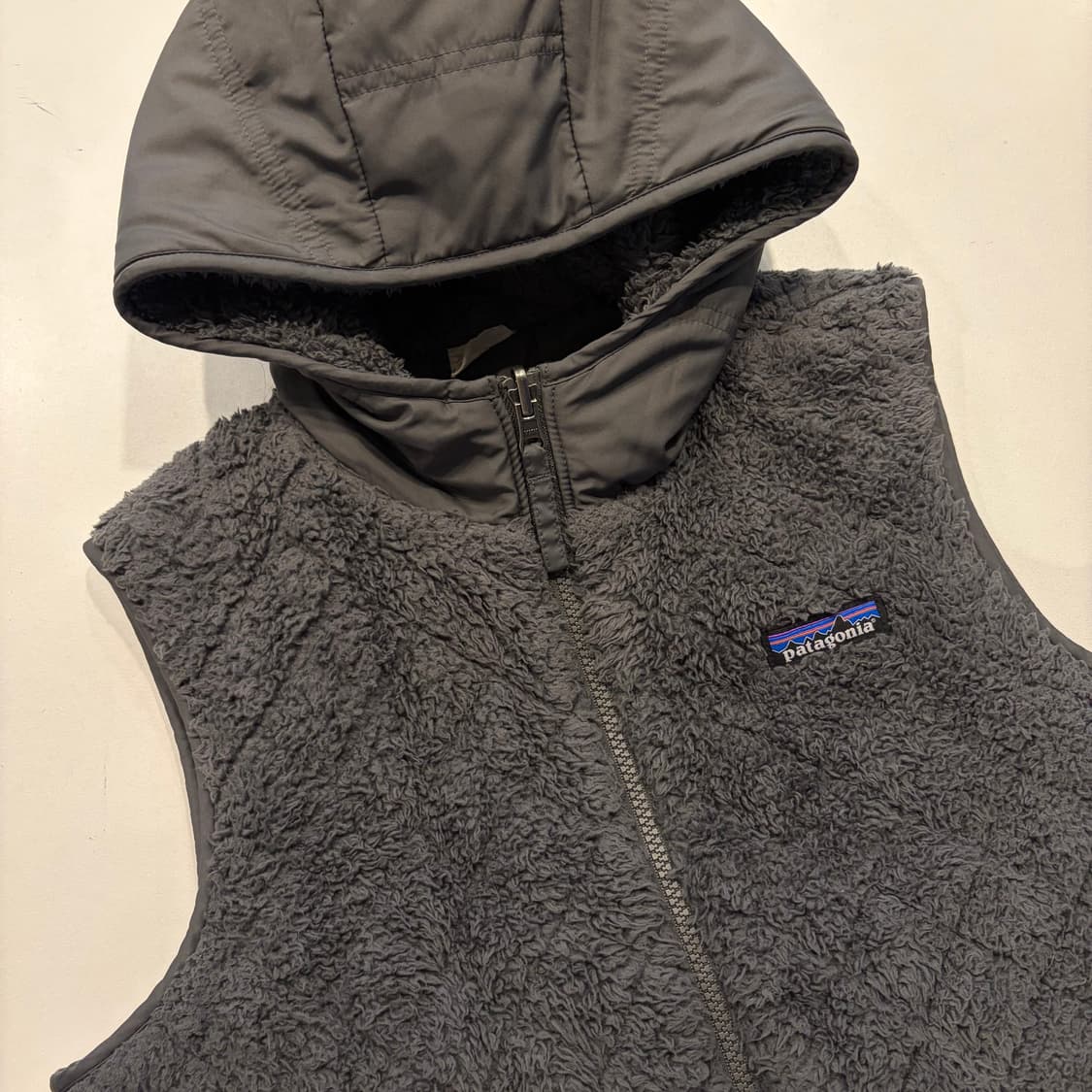 [S] 16s 파타고니아 리버시블 후리스 후드 조끼 베스트 D383 상품이미지5