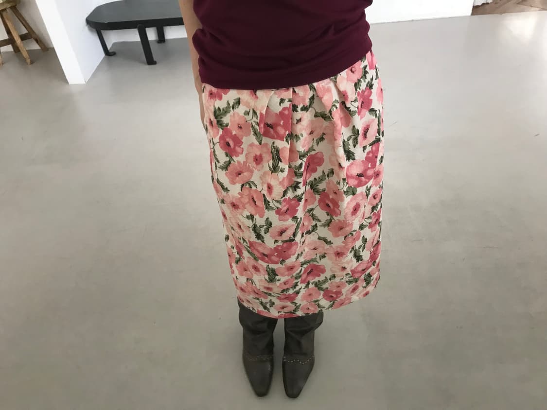 vintage flower pattern skirt 상품이미지1