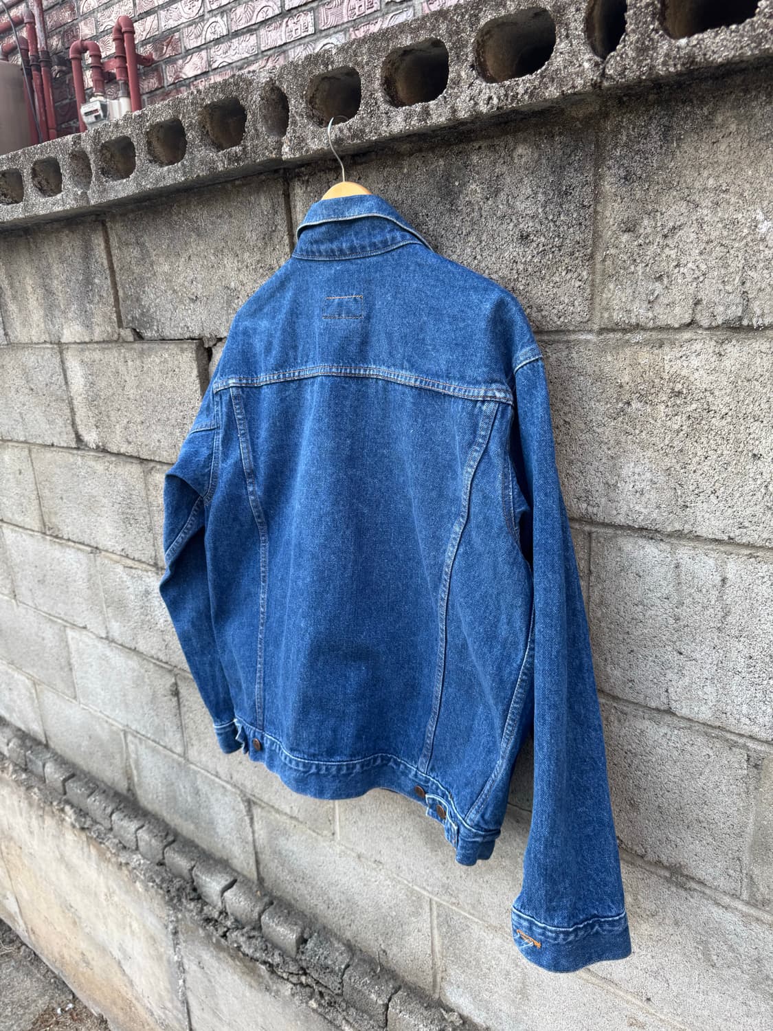 80~90s 에디바우어 빈티지 데님 트러커 자켓 L 상품이미지4