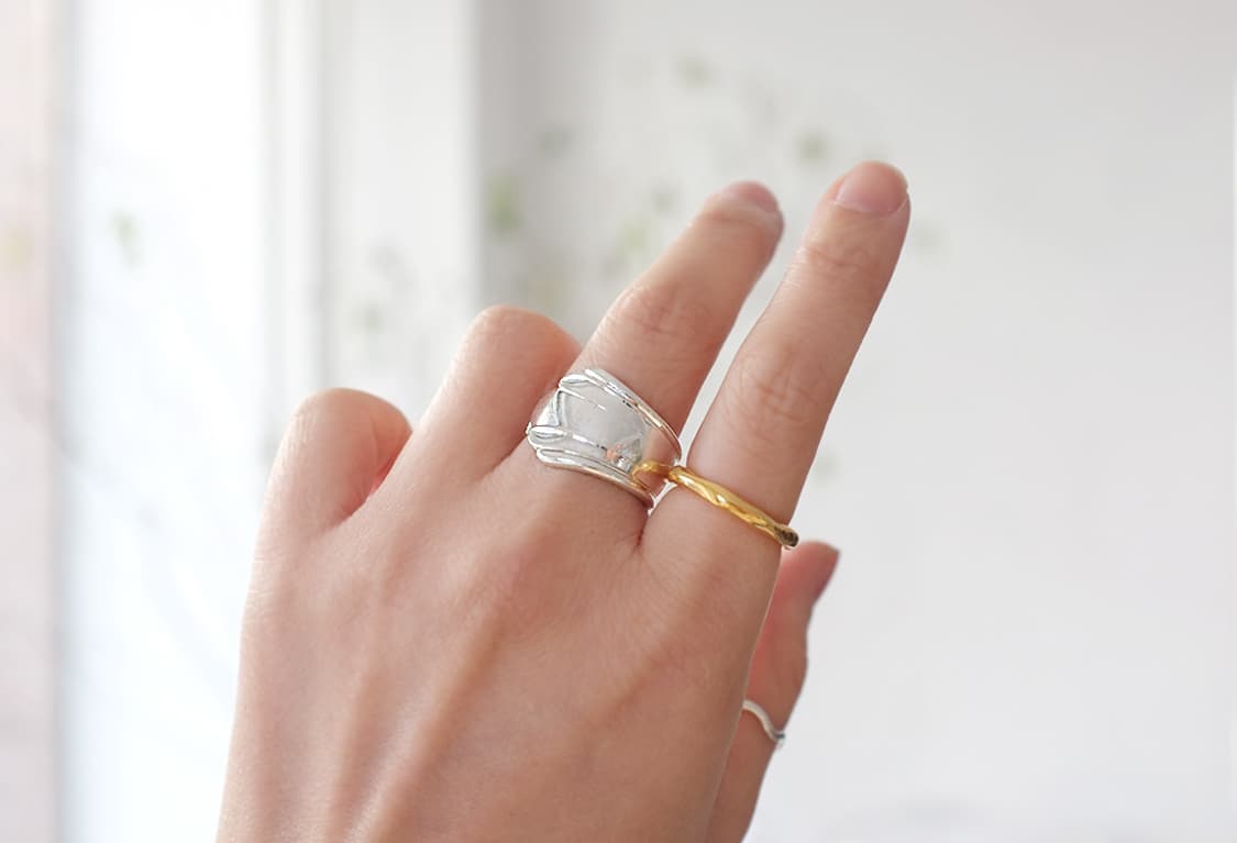 영국 약혼반지 빈티지 스푼으로 만든 빈티지 스푼링  상품이미지7