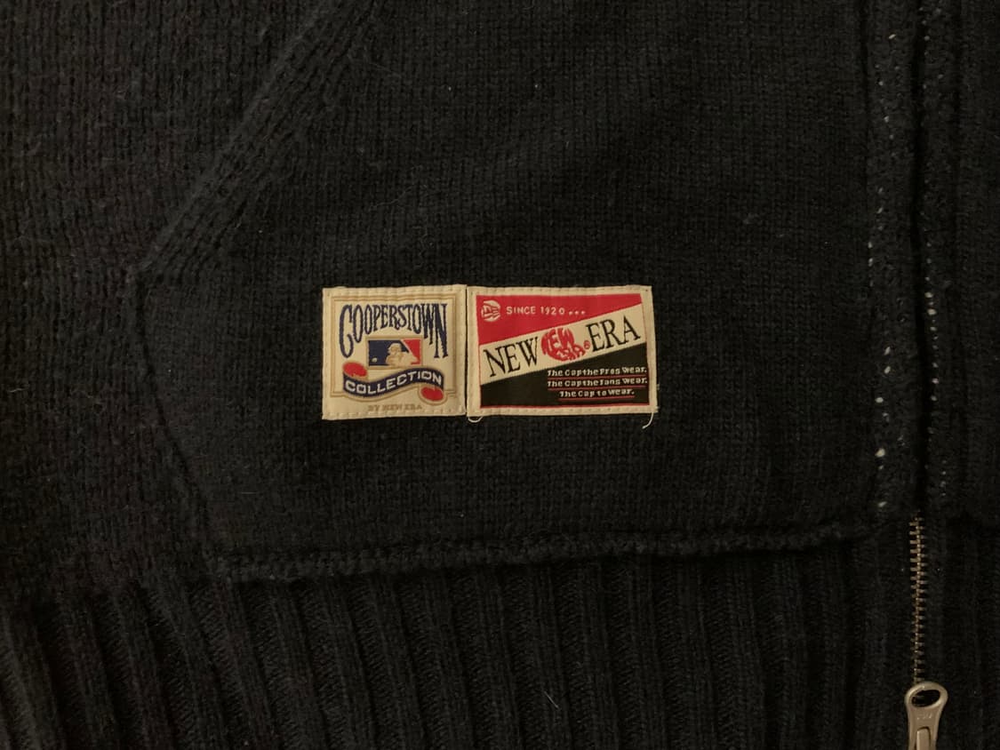 (M)뉴에라 니트 후드집업 네이비 상품이미지4