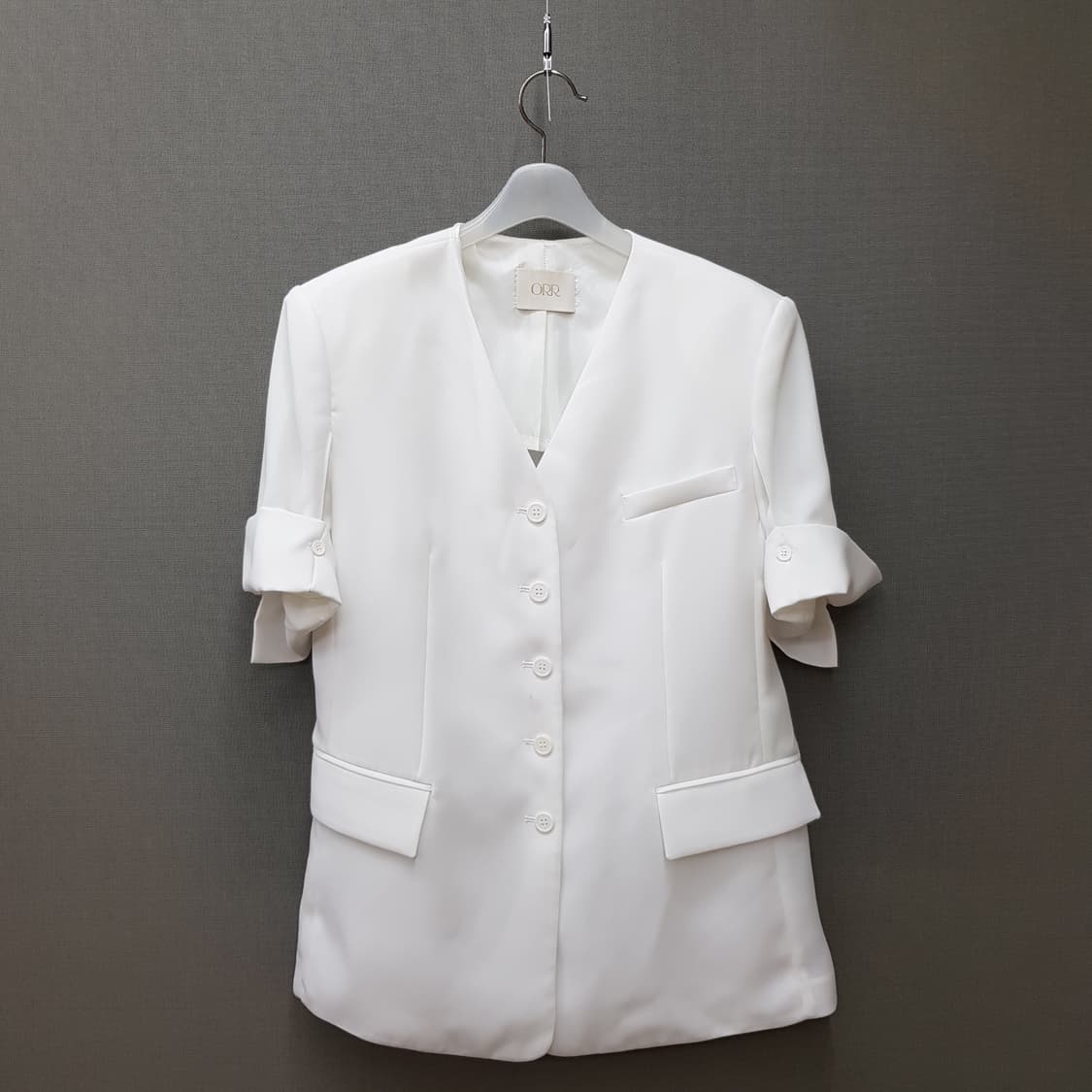 ORR 오르 2023 노카라 반소매 자켓 s사이즈 상품이미지1