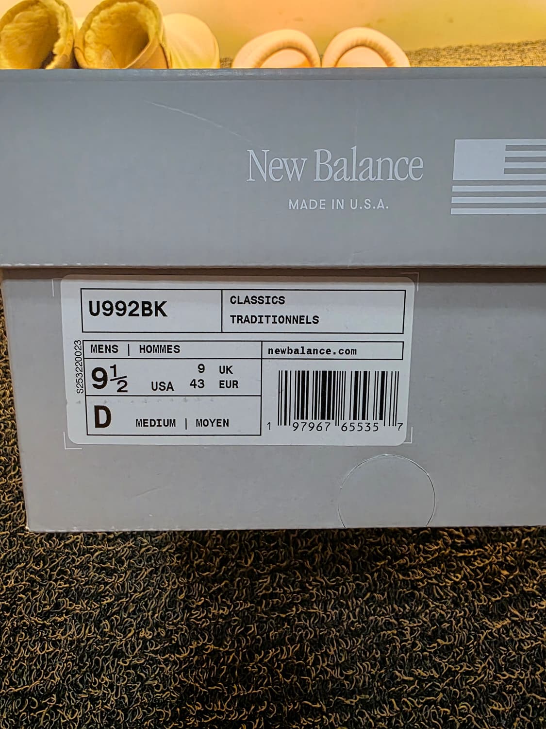 [275] 뉴발란스 992 코어 블랙 그레이 상품이미지1