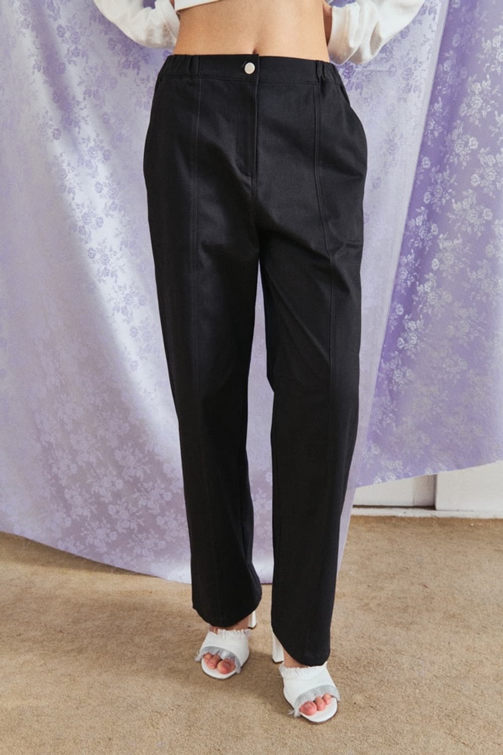 (택ㅇ새상품) 타낫 T/T Stitch straight pants 챠콜 상품이미지1