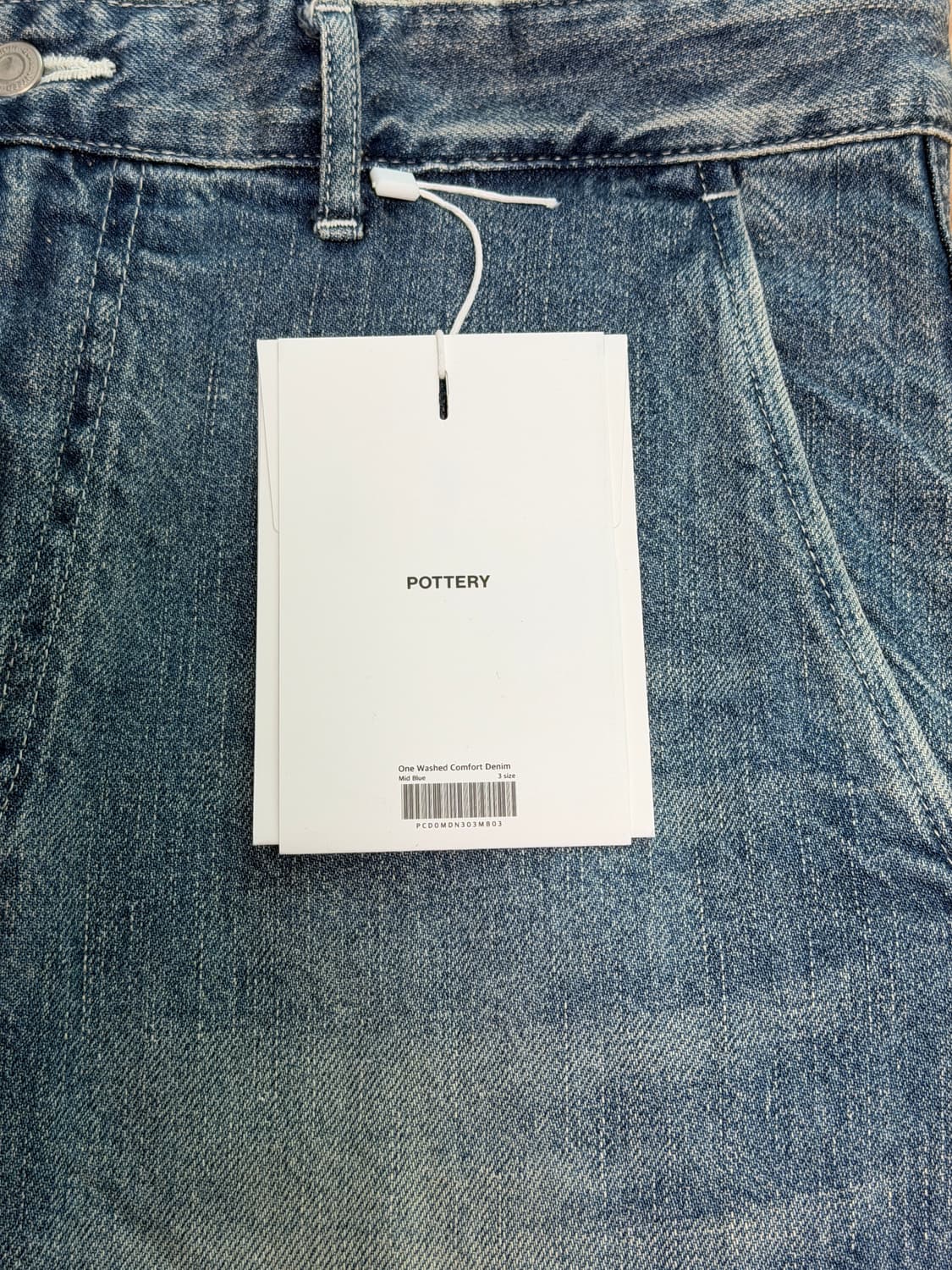 포터리 컴포트 데님 미드블루 3사이즈 상품이미지3