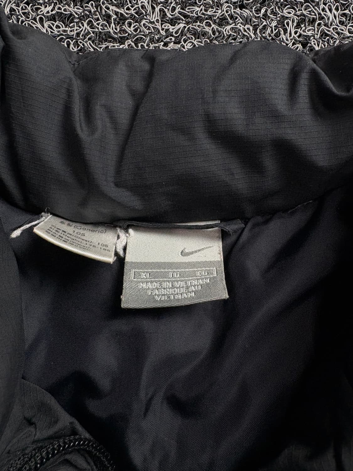 00s 나이키 스우시로고 블랙 올드스쿨 다운 패딩 조끼 1616 상품이미지3