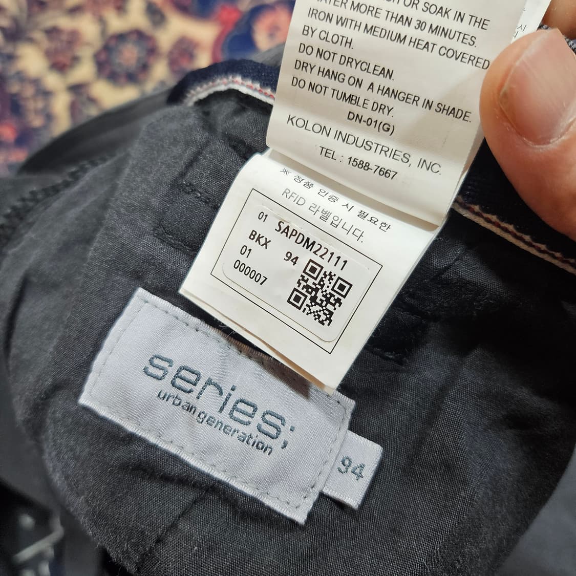 시리즈(Series) 22fw 차콜 워시드 베기 흑청 데님  상품이미지9