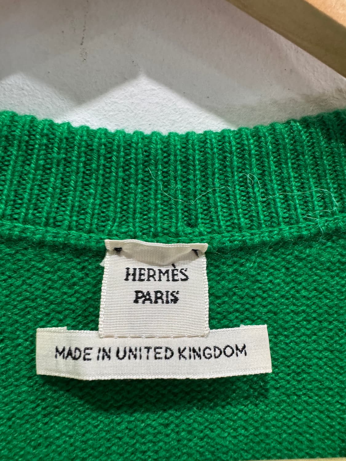 에르메스 캐시미어 니트 원피스 그린 정품 상품이미지5