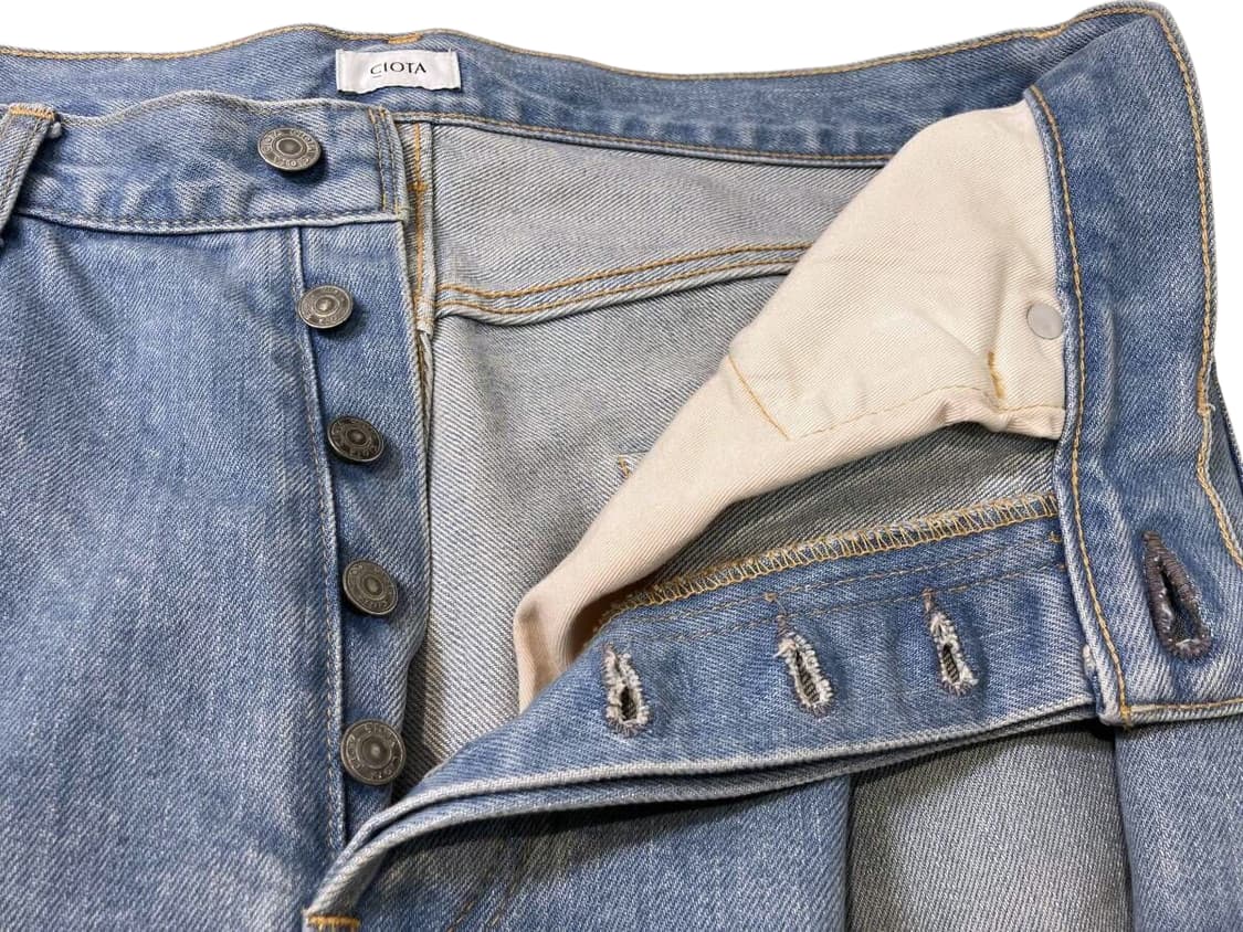 시오타 워시드가공 13.5oz 데님 팬츠 상품이미지3