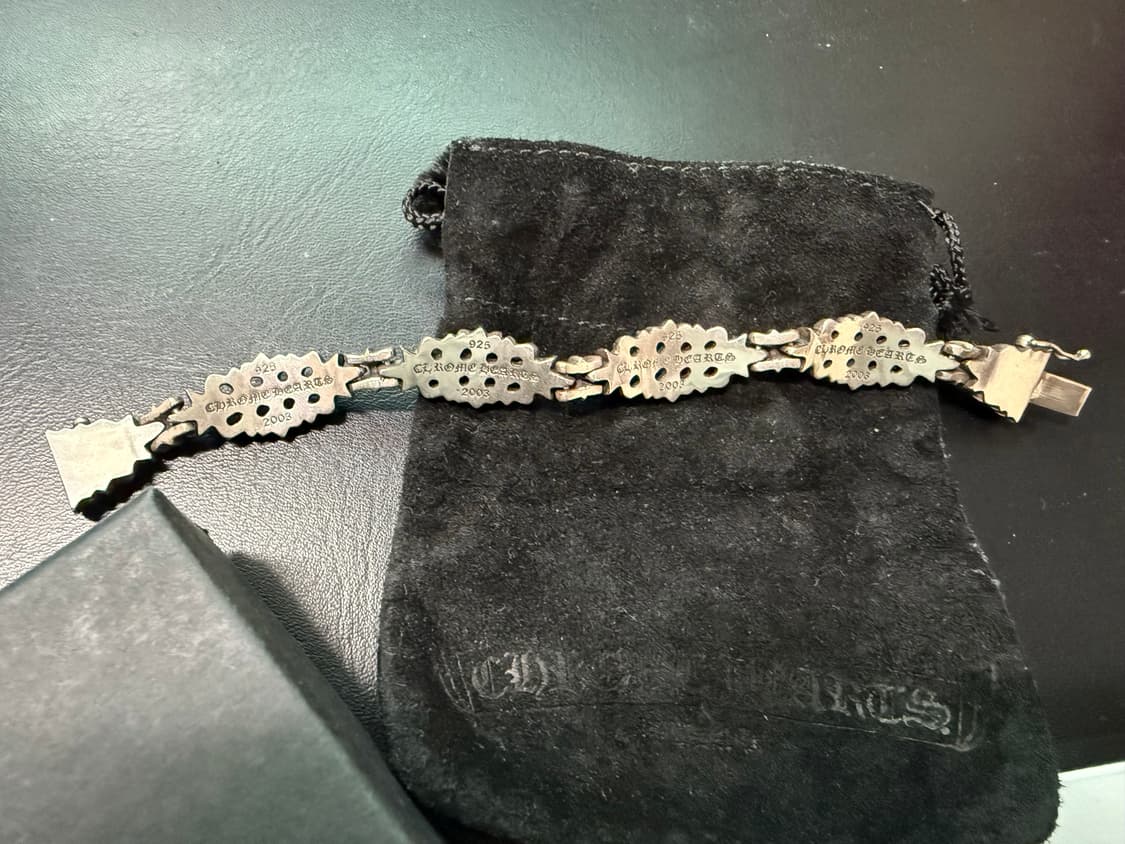 [os] 크롬하츠 플로랄 링크팔찌 4링크 상품이미지3