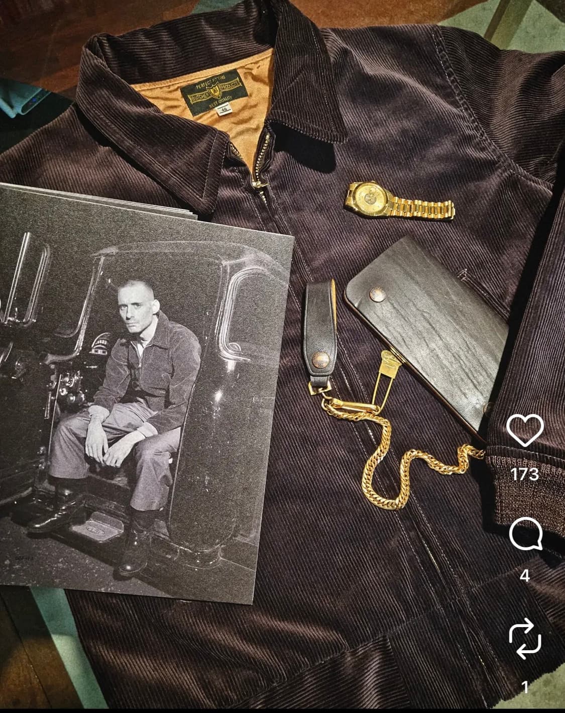 타임원클로딩 코듀로이 award jaket 42사이즈 상품이미지8