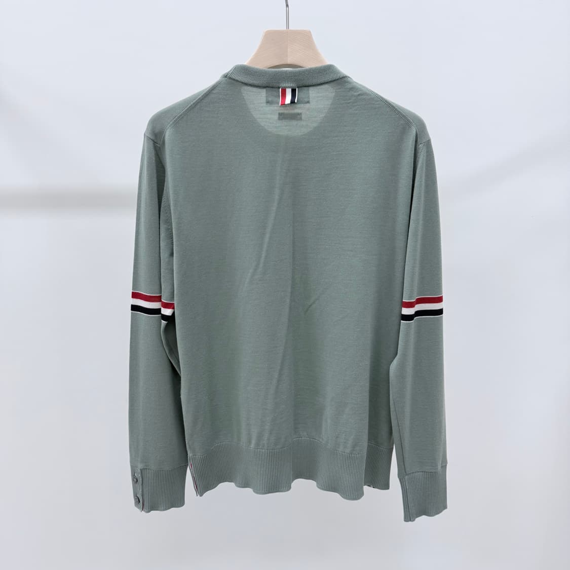 [S+급/3] 톰브라운 암밴드 메리노 울 니트 그린 상품이미지5