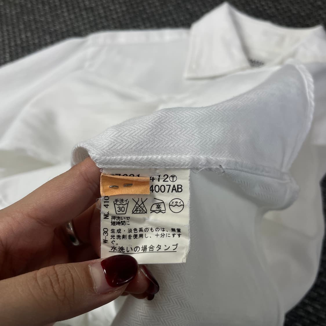 타케오키쿠치 화이트 원포켓 긴팔 셔츠 상품이미지5