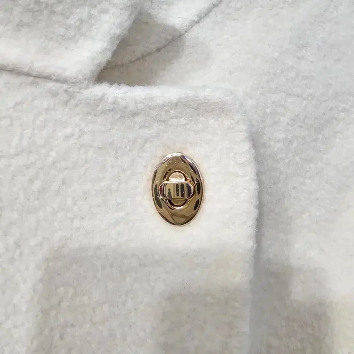 한섬 마쥬 부클 하이넥 벨티드 하프 코트 재킷 55 상품이미지6