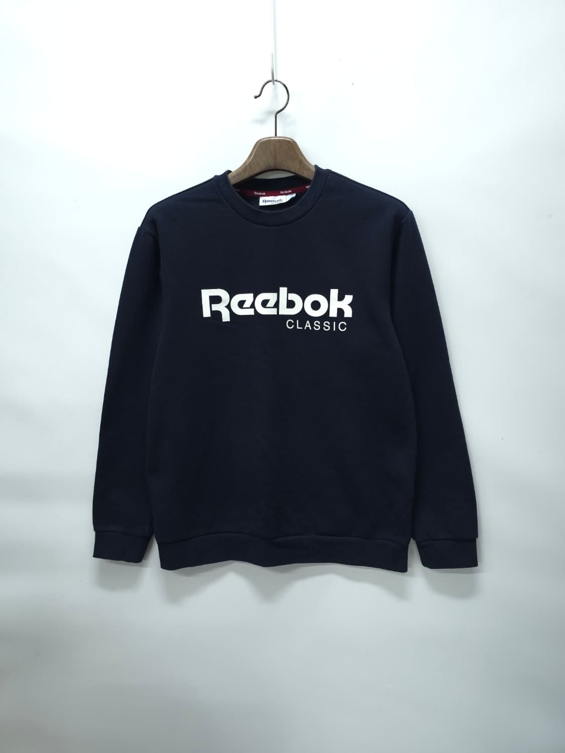 리복 남성 클래식 빅로고 기모 맨투맨 네이비 (L사이즈) 상품이미지1