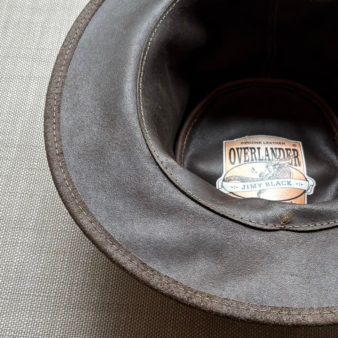 [새제품] 오스트레일리아 OVERLANDER 레더 카우보이 햇 상품이미지7