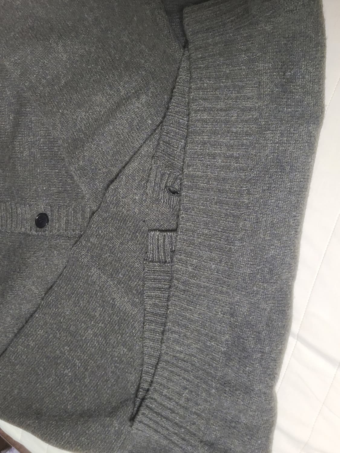 브랜디드 알파카 가디건 올리브  xl 상품이미지5