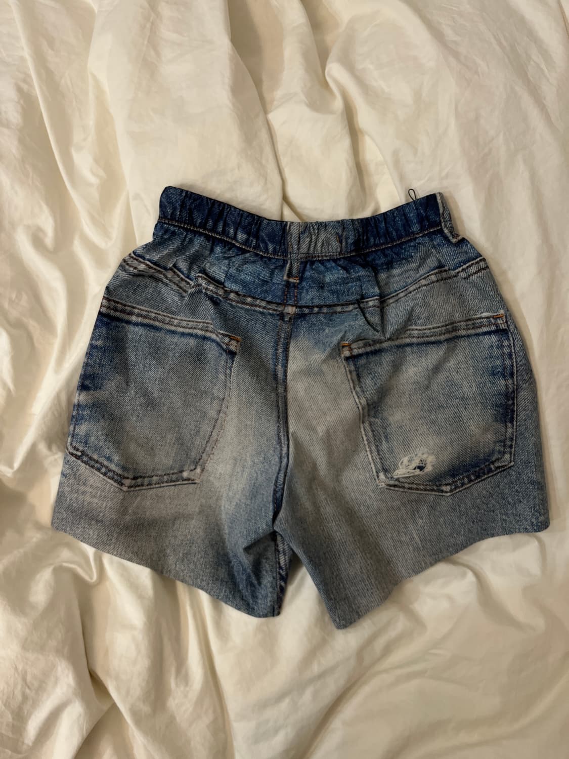 [S] 새티스파이 피스쉘 데님 쇼츠 상품이미지2