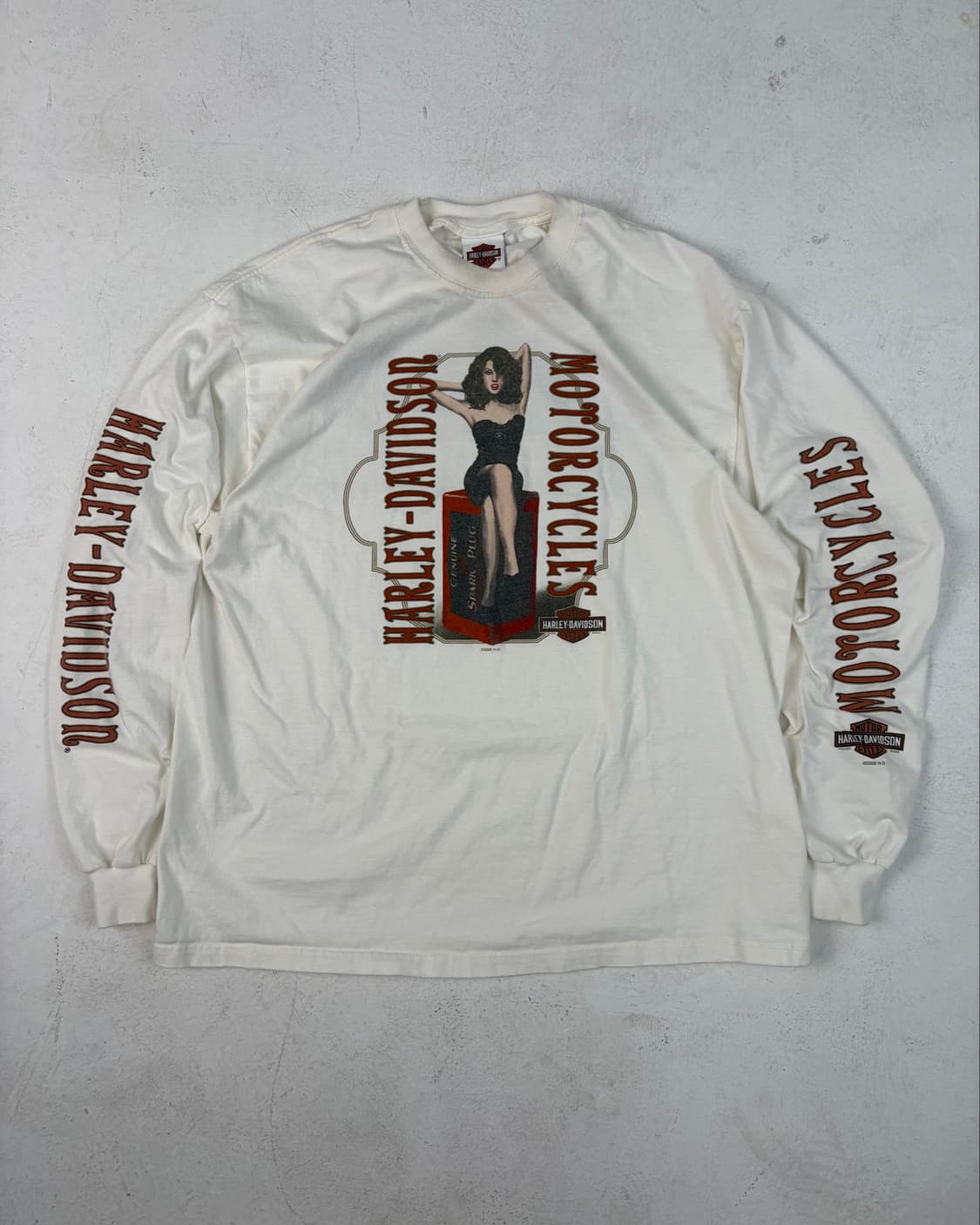 00s Harley Davidson L/S Tee (white) 상품이미지1