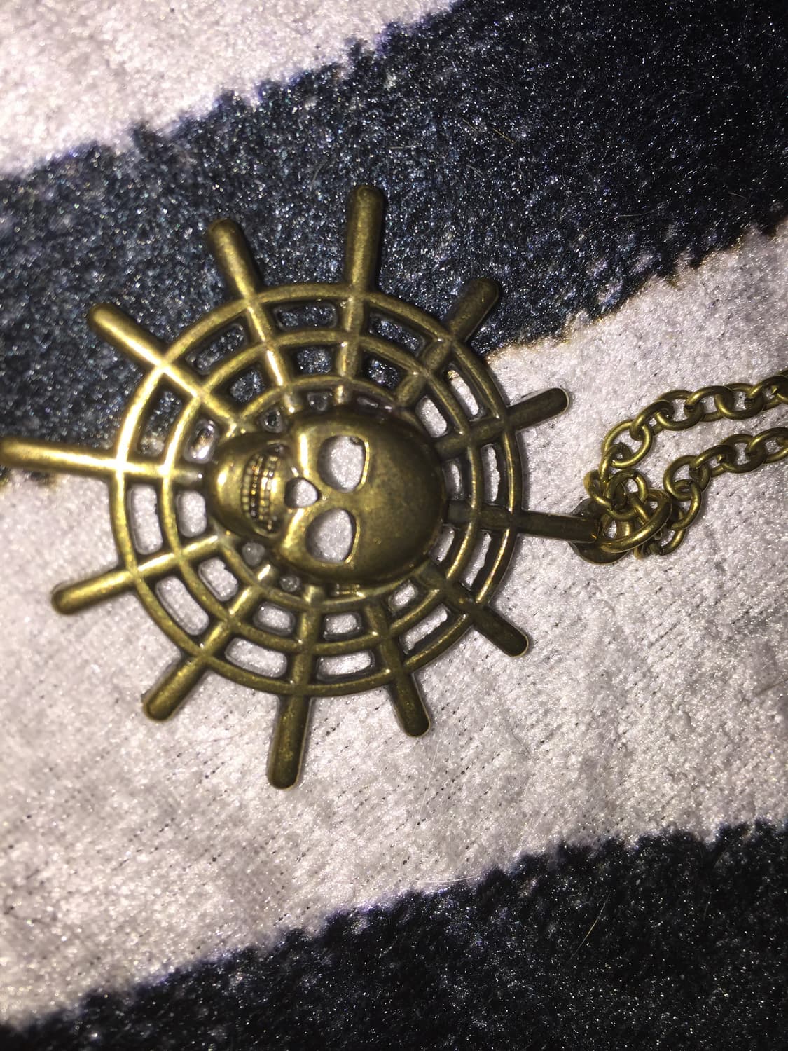 일본빈티지 레테 빈티지 골드 해골 팬던트 목걸이 럭시크 그런지 펑크 상품이미지2