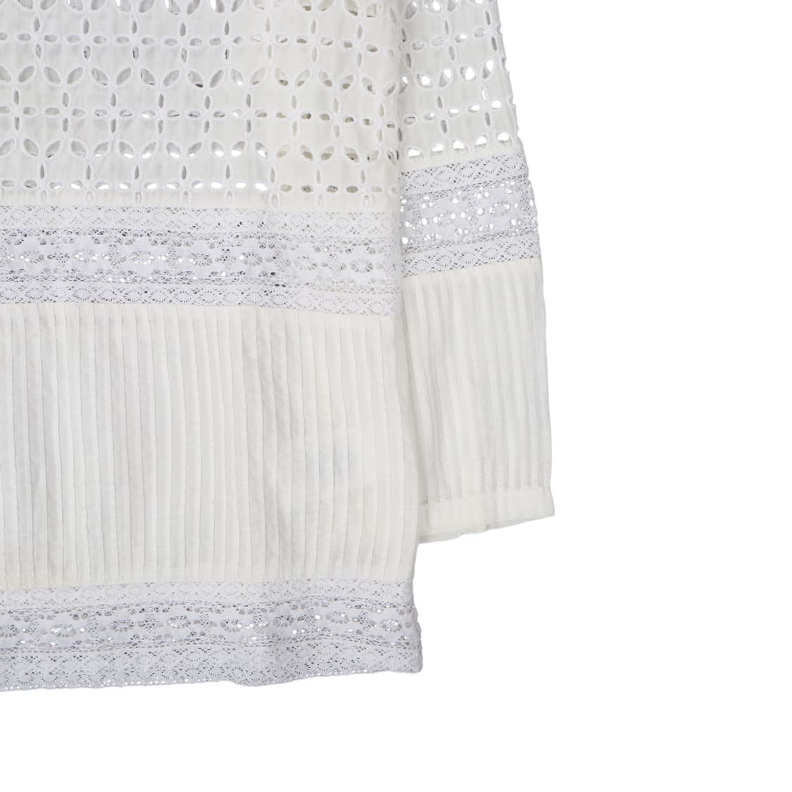 데님앤서플라이 크로셰 펀칭 코튼 블라우스 상품이미지4