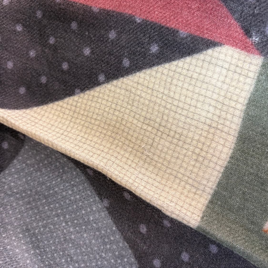 패치워크 패턴 도트 모리걸 히피 wool 머플러 (Made in INDI 상품이미지10