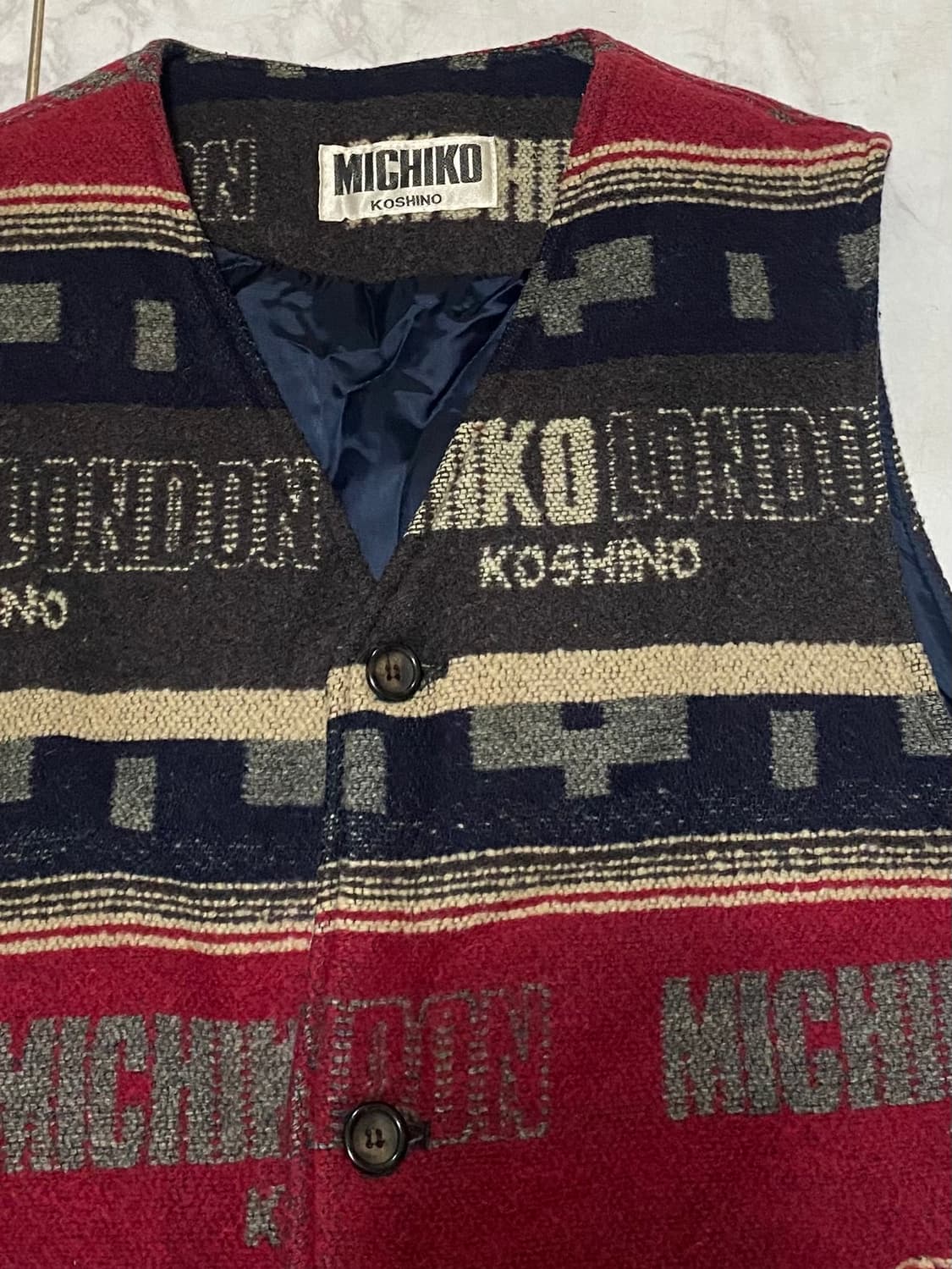 미치코런던 니트 베스트조끼 사이즈 95 상품이미지2