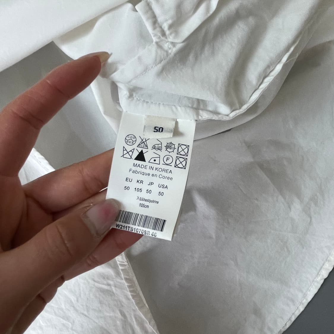 (105) 우영미 플라워 백로고 화이트 셔츠 상품이미지7