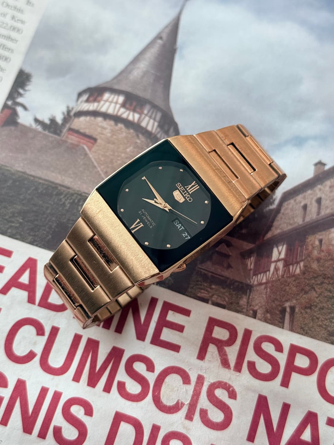세이코 Seiko 스퀘어 골드 오토매틱 상품이미지1