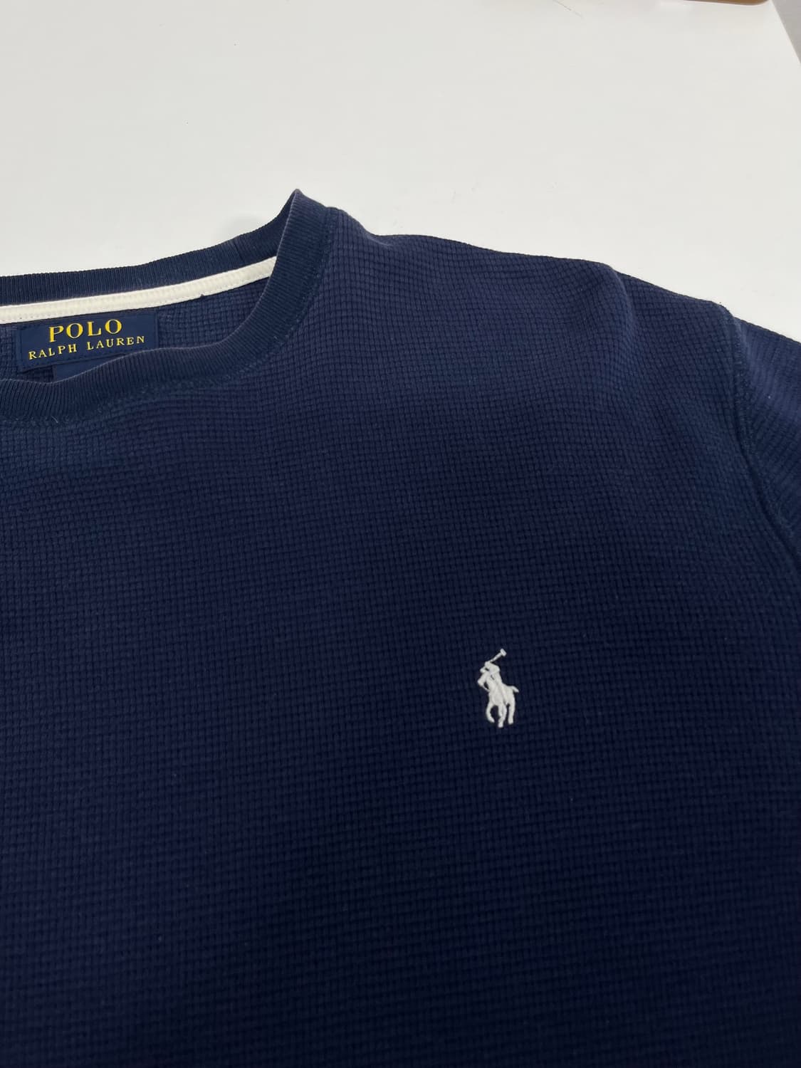 [m] 코르티스 폴로 랄프로렌 와플 네이비 니트 상품이미지3