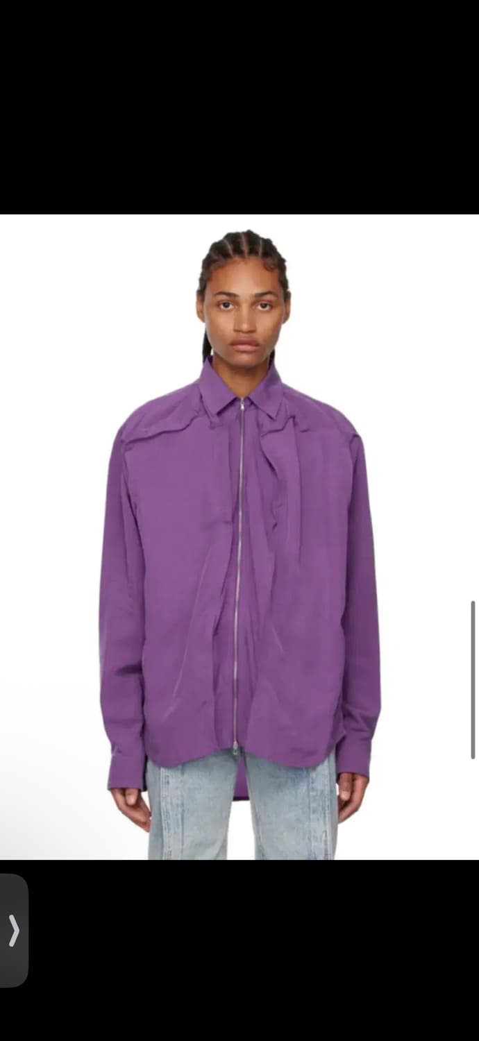 와이프로젝트 Y/PROJECT 집업셔츠 퍼플 XL 상품이미지6