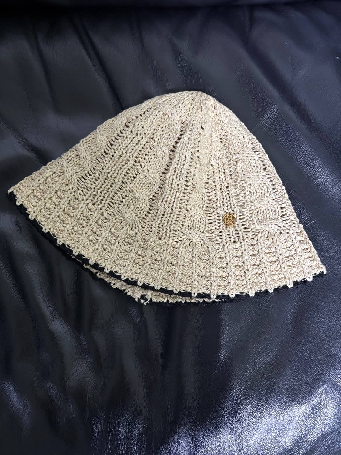 (새상품) ihr 아이에이치알 페이퍼 크로셰 버킷햇 베이지 상품이미지2